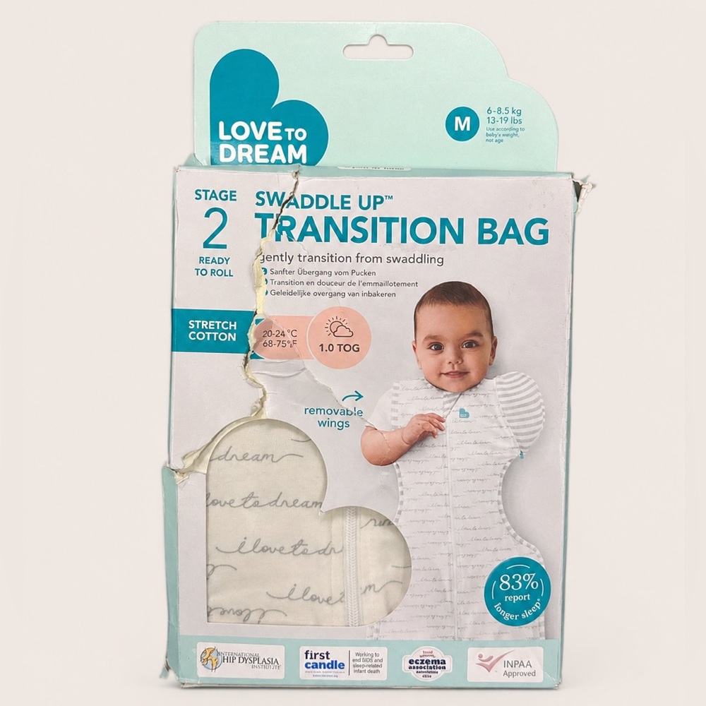 Love to Dream Swaddle Up Transition Bag - Stage 2 - size med - like new